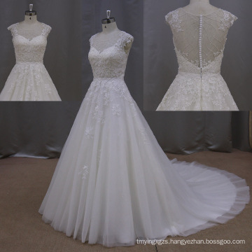 A Line Lace Wedding Dress, Wedding Party Dress